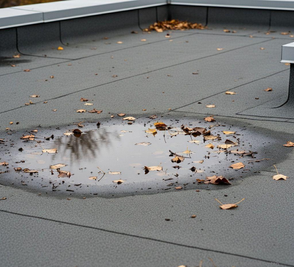 Daklekkage In Herfst Oud Beijerland